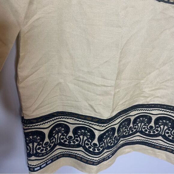 Jonathan Simkhai Abel Linen blend eyelet top NWT XS - Picture 8 of 13